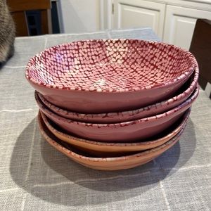 Set of 5 pasta bowls - Anthropologie - “Cora”collection